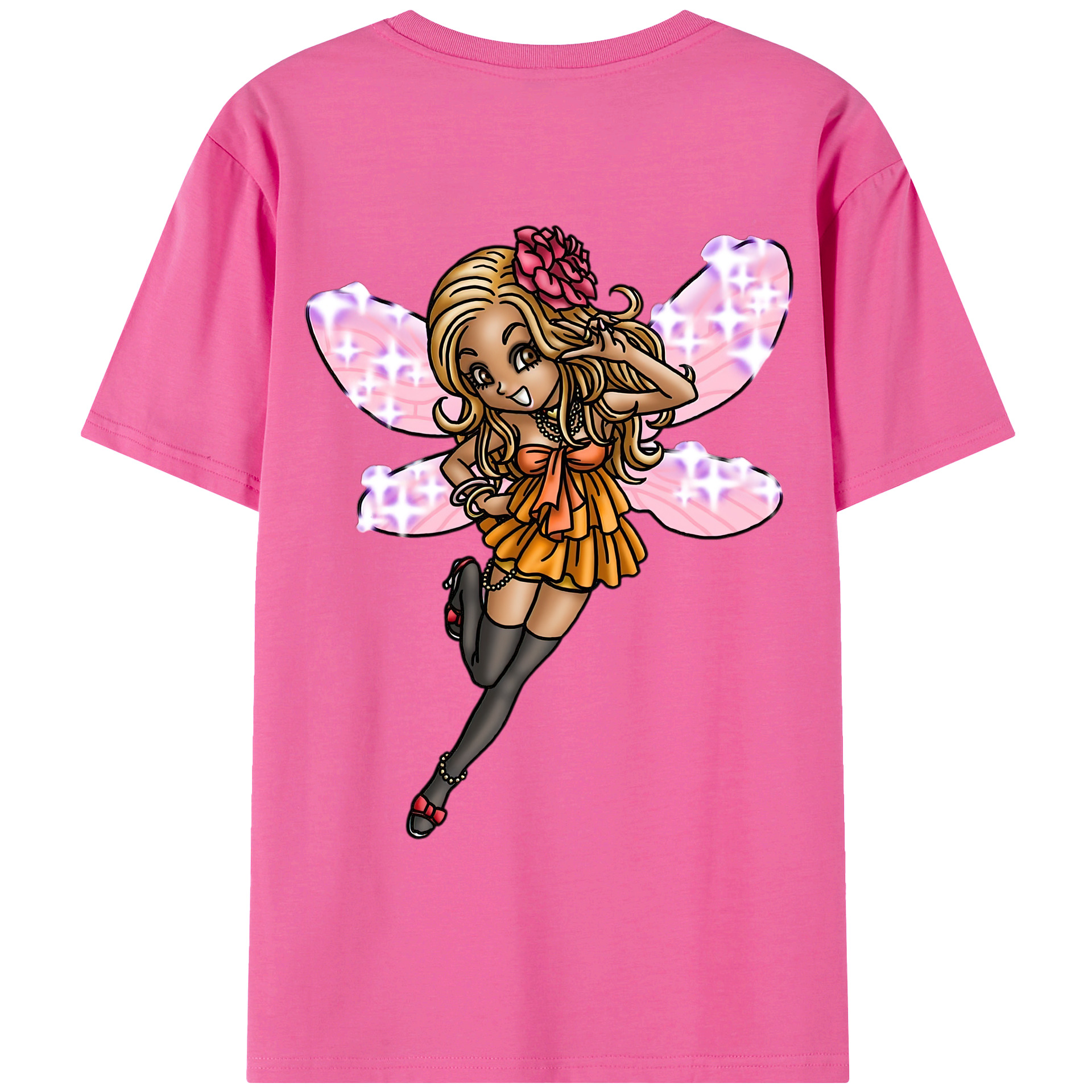 （画像用） ドラゴンクエスト Doragon Kuesuto Dragon Quest レディース半袖Tシャツ(バックプリント)